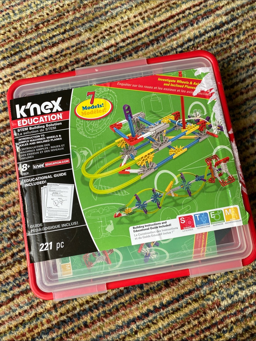 221-Piece K’nex STEM Building Set - 7 projects